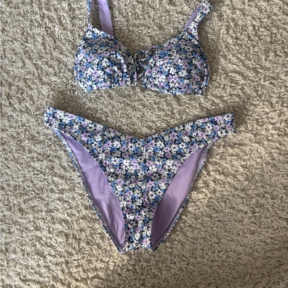 Floral Bikini Set (large bottom, medium top)